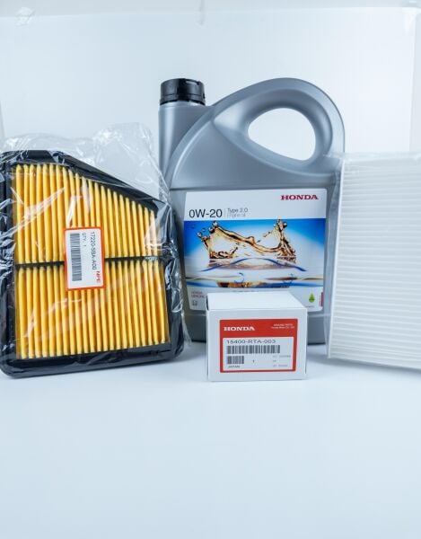 Bakım Seti Honda Civic 2017-2021 Fc5 (Orjinal Yağ, Orjinal Yağ Filtresi ve Npe Hava Polen Filtresi)0w20