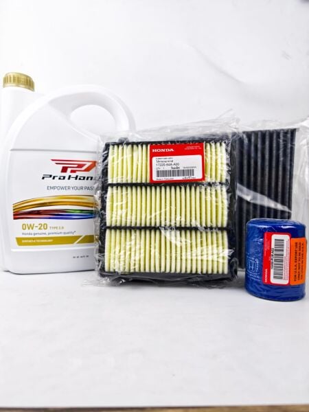 Bakım Seti Honda Civic 2021-2025 FE1 (Orjinal Yağ, Orjinal Yağ Filtresi Orjinal Hava İthal Polen Filtresi)0w20