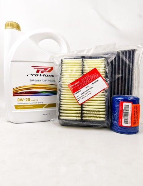 Bakım Seti Honda City 2021-2025 (Orjinal Yağ, Orjinal 10 Delikli Yağ Filtresi Orjinal Hava İthal Polen Filtresi)0w20