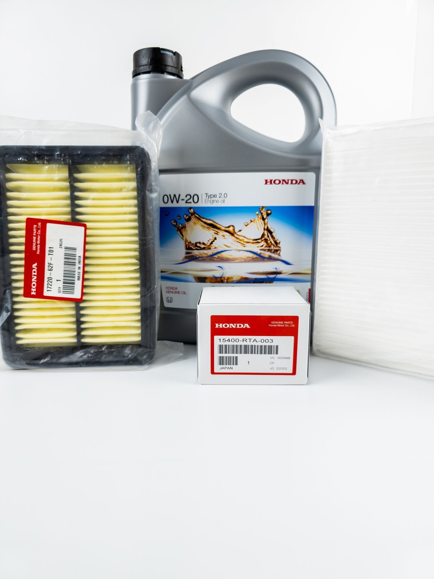 Bakım Seti Honda City 2021-2025 (Orjinal Yağ, Orjinal Yağ Filtresi Orjinal Hava İthal Polen Filtresi)0w20