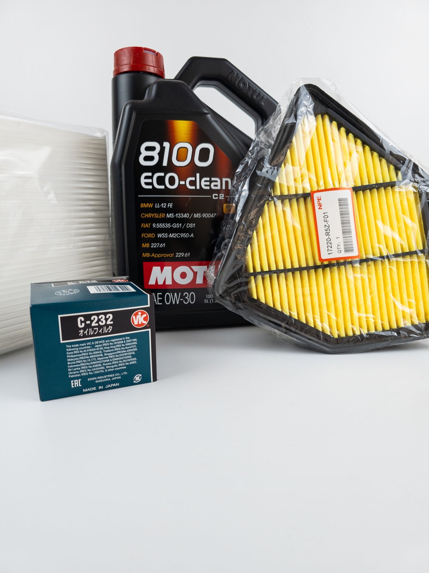 NPE Crv 2015-2019 (Japon Yağ Filtre/İthal Hava Polen) Motul 0w30 5 Litre