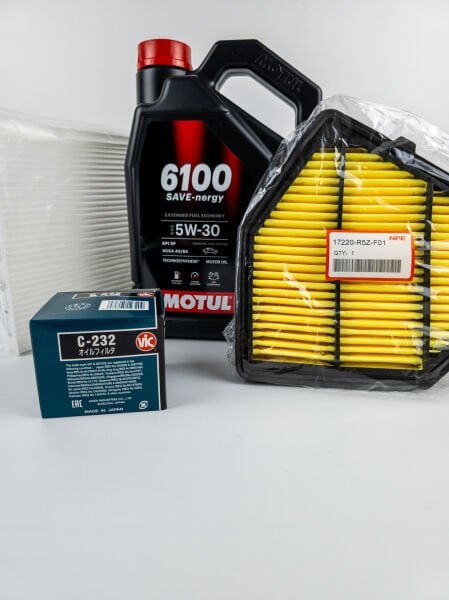 NPE Crv 2015-2019 (Japon Yağ Filtre/İthal Hava Polen) Motul 5w30 4 Litre