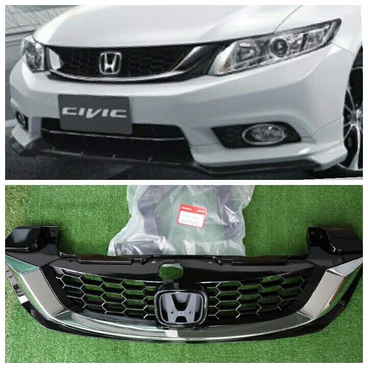 Orjinal Makyajlı Panjur Honda Civic 2014 2015 2016 Nikelajlı