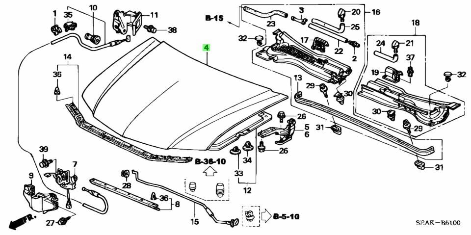 TAIWAN Honda Accord 2006-2008 Motor Kaputu Makyajlı Kasa
