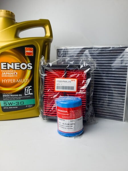 Honda Jazz 2005-2008 Bakım Seti Eneos 5w30 Orjinal Yağ Filtresi NPE Hava ve Polen Filtresi
