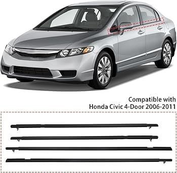 NPE Honda Civic 2007-2011 Fd6 Çıta Cam Sıyırıcı Fitil Takım Krom Nikelajlı