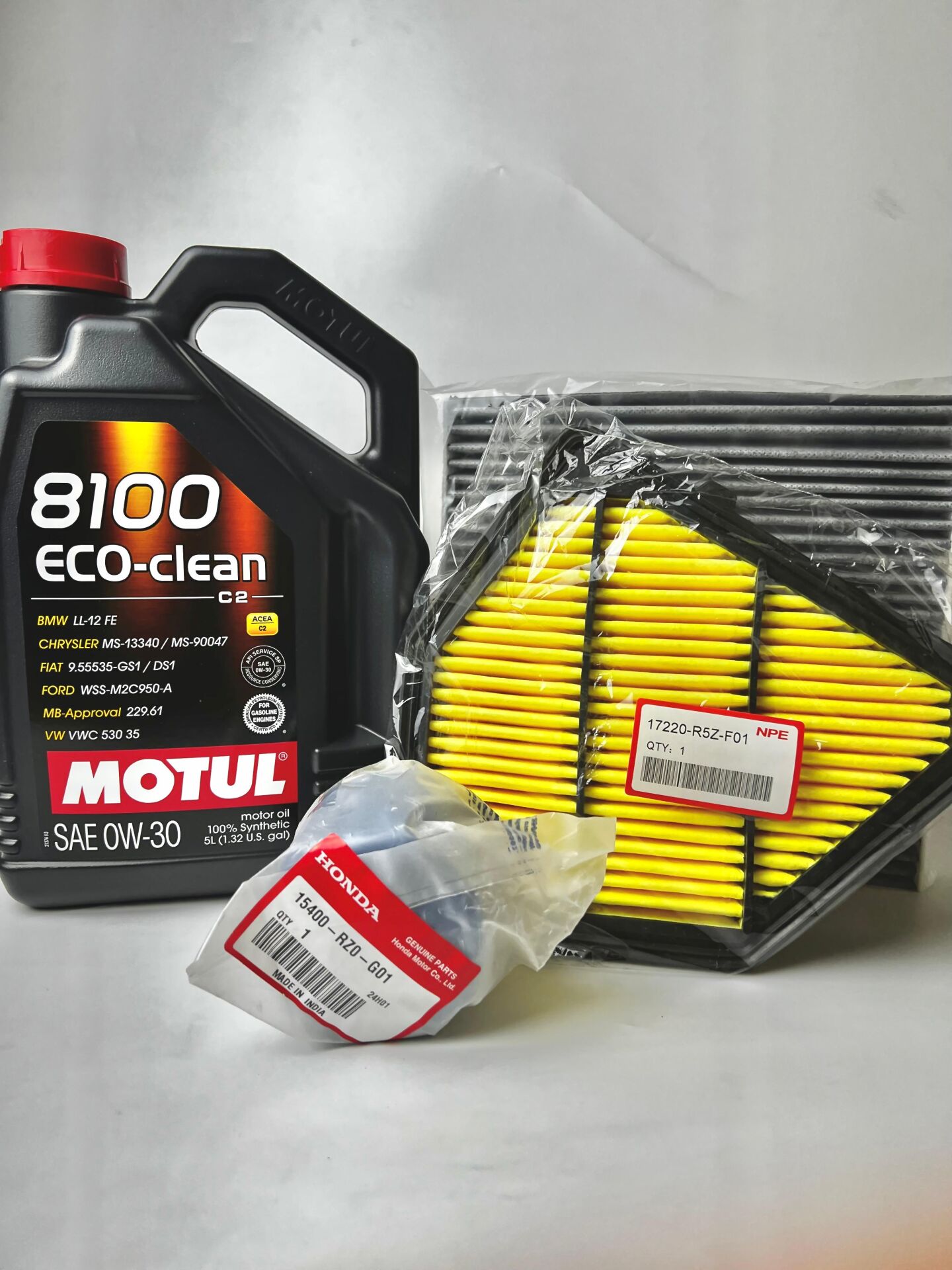 NPE Crv 2016-2019 Bakım Set (Orjinal Yağ Filtre/İthal Hava Polen) Motul 0w30 5 Litre