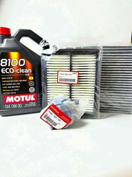 Honda Civic 2017-2021 Dizel Bakım Set (Orjinal Yağ Filtre/İthal Hava Polen) Motul 0w30 5 Litre