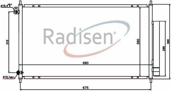 RADİSEN Klima Radyatörü Accord 2002-2008 2.0 2.4