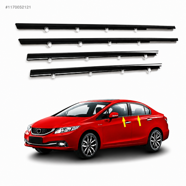 NPE Honda Civic 2012-2016 Fb7 Çıta Cam Sıyırıcı Fitil Ön Arka Takım